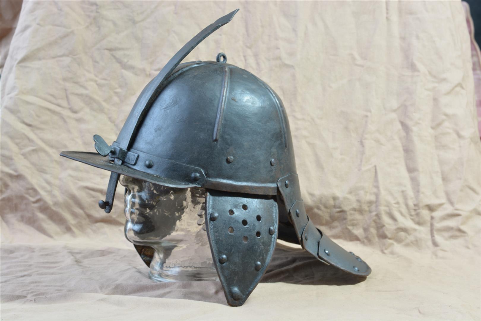 17th Century Dutch Lobster Tail Pot Helmet